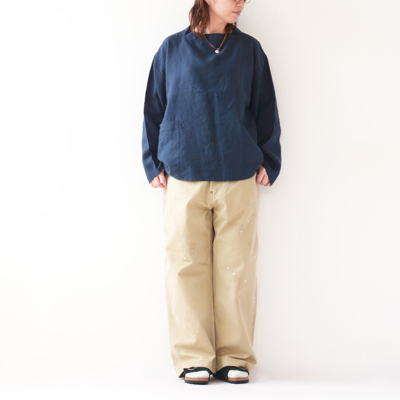 ORCIVAL[オーチバル・オーシバル] W LINEN SMOCK [OR-B0266YLM] リネンスモック [2024SS]