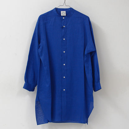 ORCIVAL[オーチバル・オーシバル] W LINEN BAND COLLAR LONG SHIRT [OR-B0268YLF] リネン バンドカラーロングシャツ [2024SS]