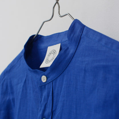 ORCIVAL[オーチバル・オーシバル] W LINEN BAND COLLAR LONG SHIRT [OR-B0268YLF] リネン バンドカラーロングシャツ [2024SS]