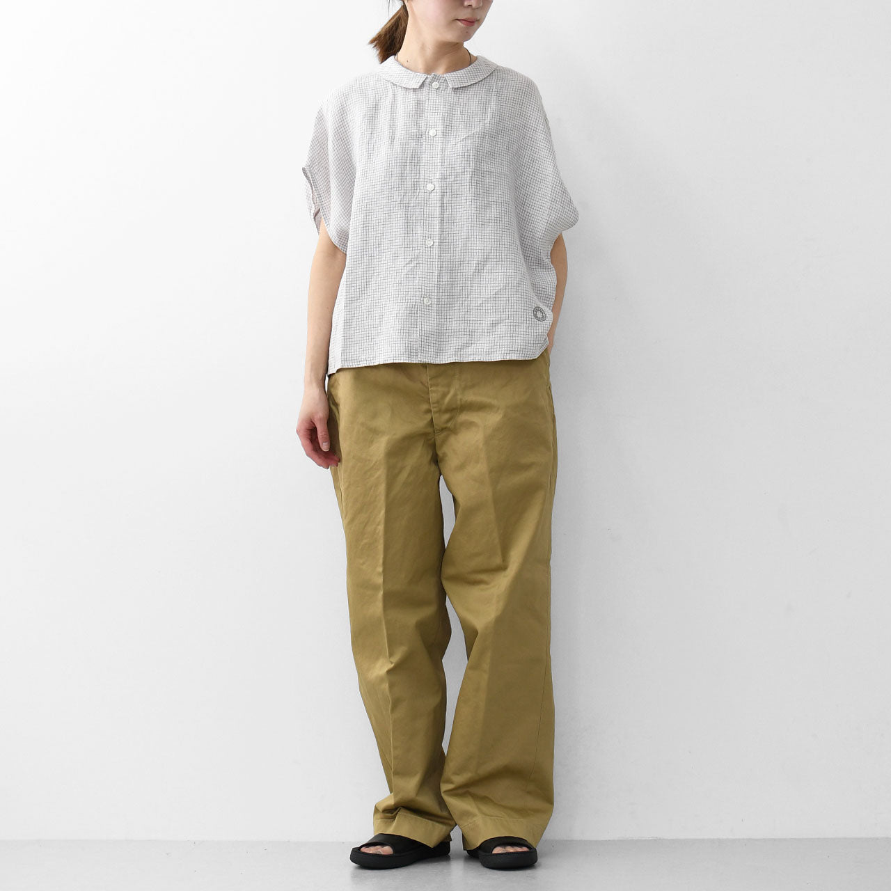 ORCIVAL[オーチバル・オーシバル] W SLEEVELESS SHIRT [OR-B0360LCH] スリーブレスシャツ [2025SS]