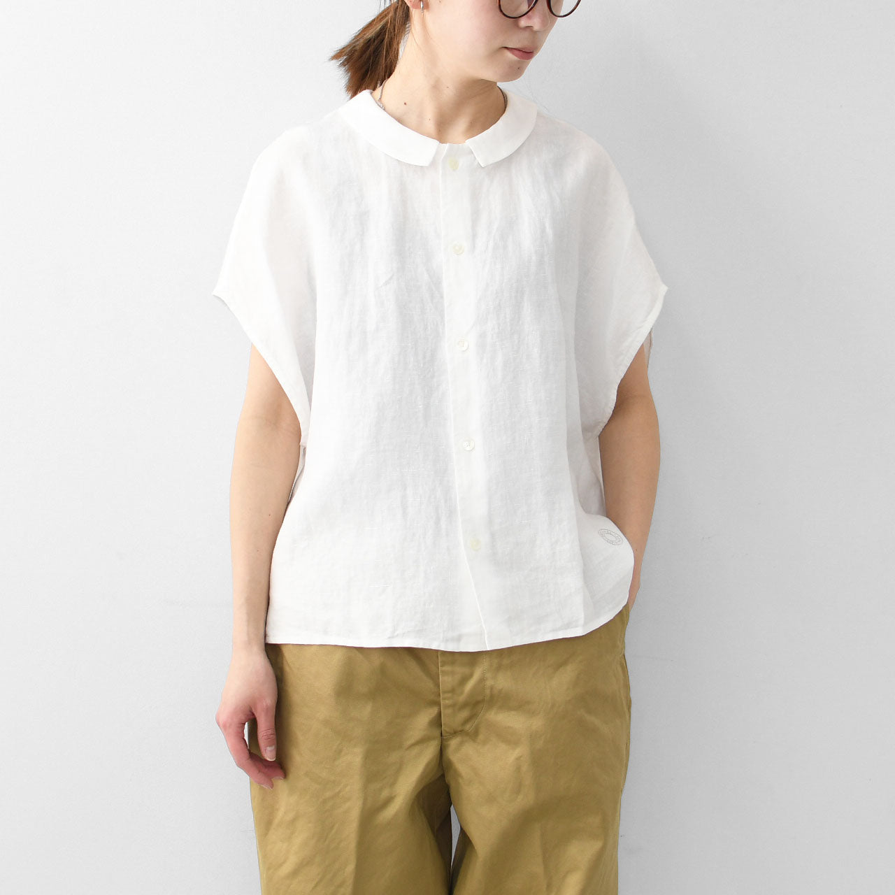 ORCIVAL[オーチバル・オーシバル] W SLEEVELESS SHIRT [OR-B0360YLM] スリーブレスシャツ [2025SS]