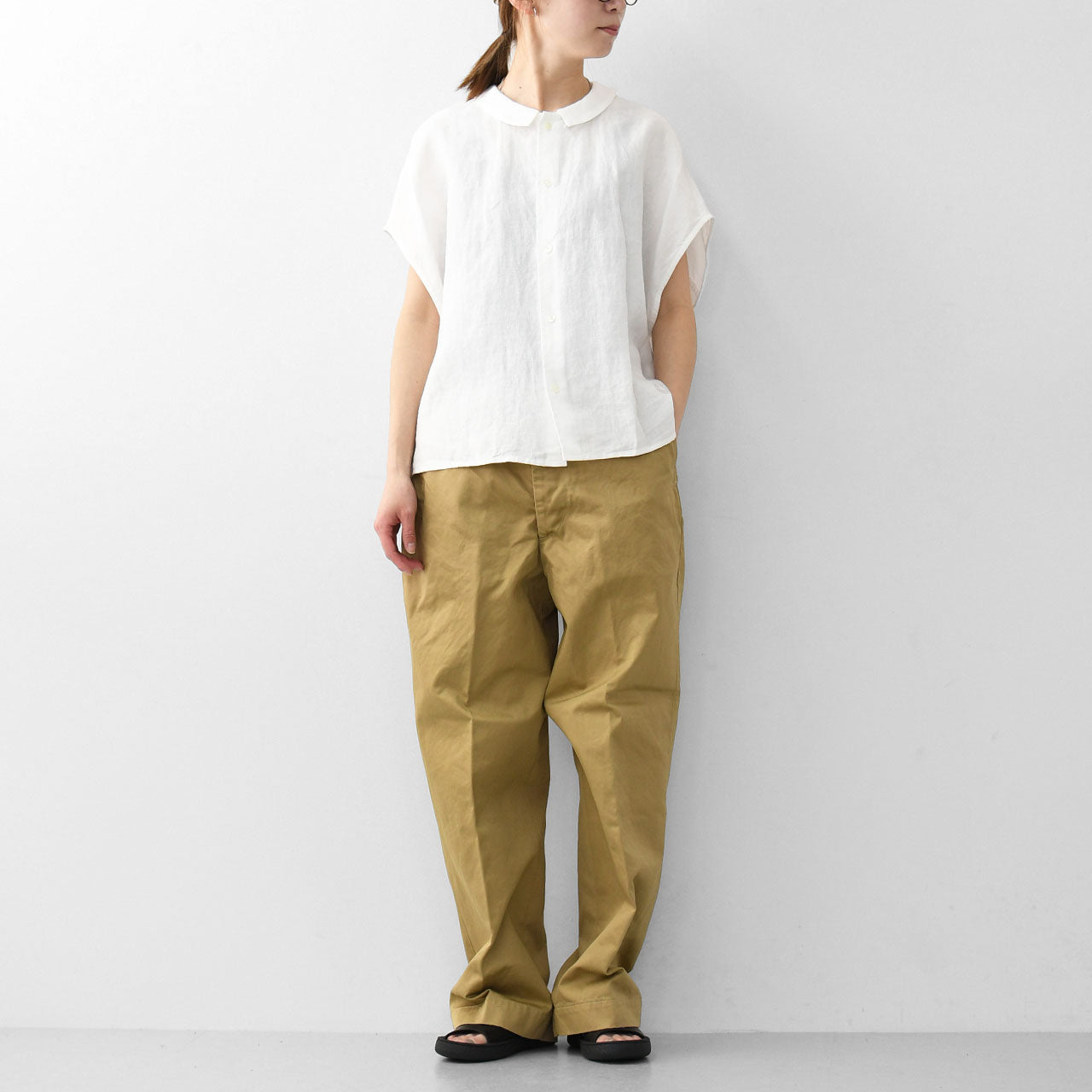 ORCIVAL[オーチバル・オーシバル] W SLEEVELESS SHIRT [OR-B0360YLM] スリーブレスシャツ [2025SS]