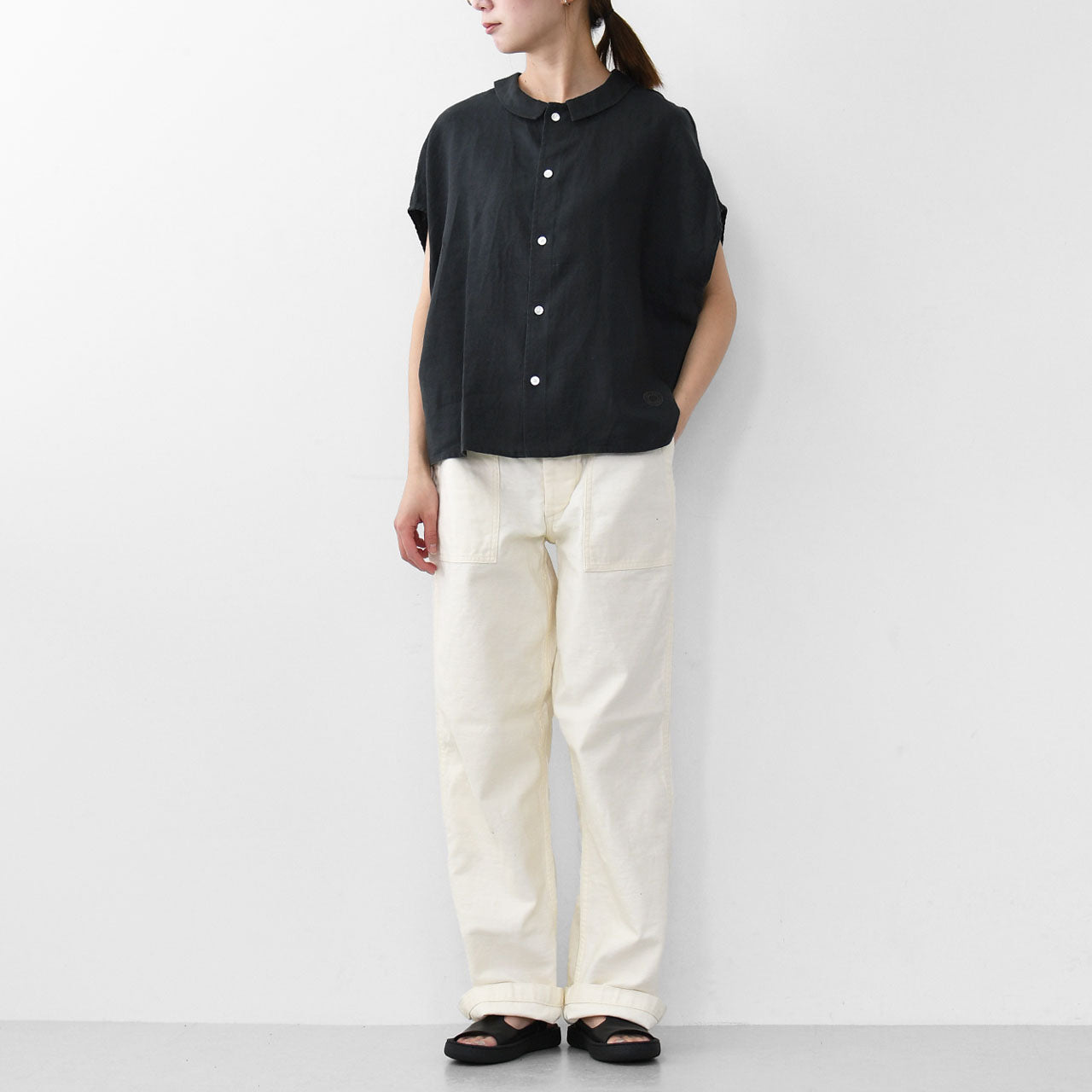 ORCIVAL[オーチバル・オーシバル] W SLEEVELESS SHIRT [OR-B0360YLM] スリーブレスシャツ [2025SS]