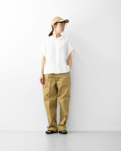 ORCIVAL[オーチバル・オーシバル] W SLEEVELESS SHIRT [OR-B0360YLM] スリーブレスシャツ [2026SS]