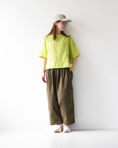 ORCIVAL[オーチバル・オーシバル] W BOAT NECK PULLOVER [OR-B0388YLM] ボートネックプルオーバー [2026SS]