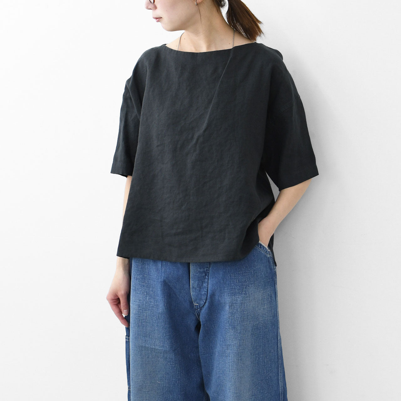 ORCIVAL[オーチバル・オーシバル] W BOAT NECK PULLOVER [OR-B0388YLM] ボートネックプルオーバー [2025SS]