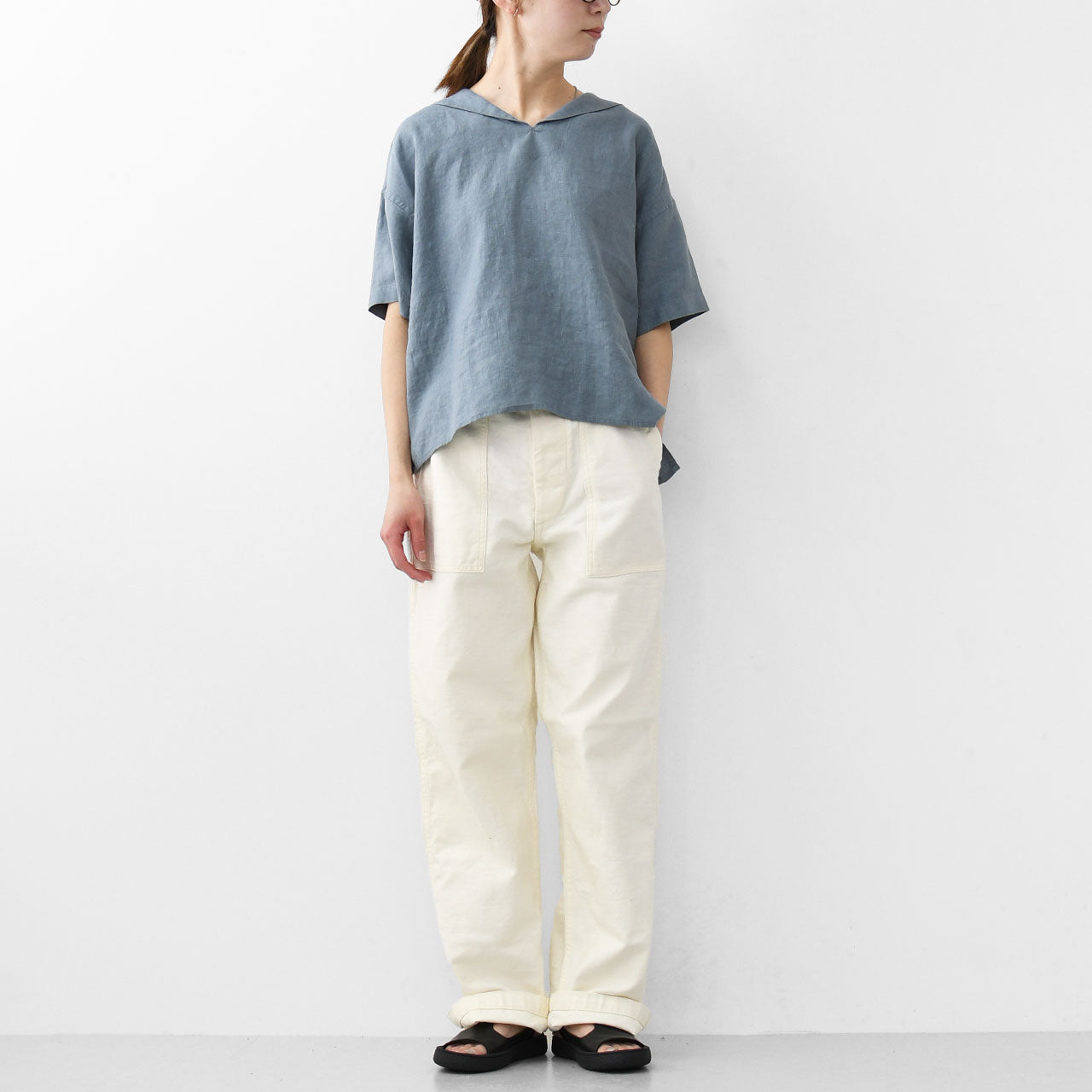 ORCIVAL[オーチバル・オーシバル] W SHORT SLEEVE SAILOR [OR-B0389YLM] ショートスリーブセーラー [2025SS]