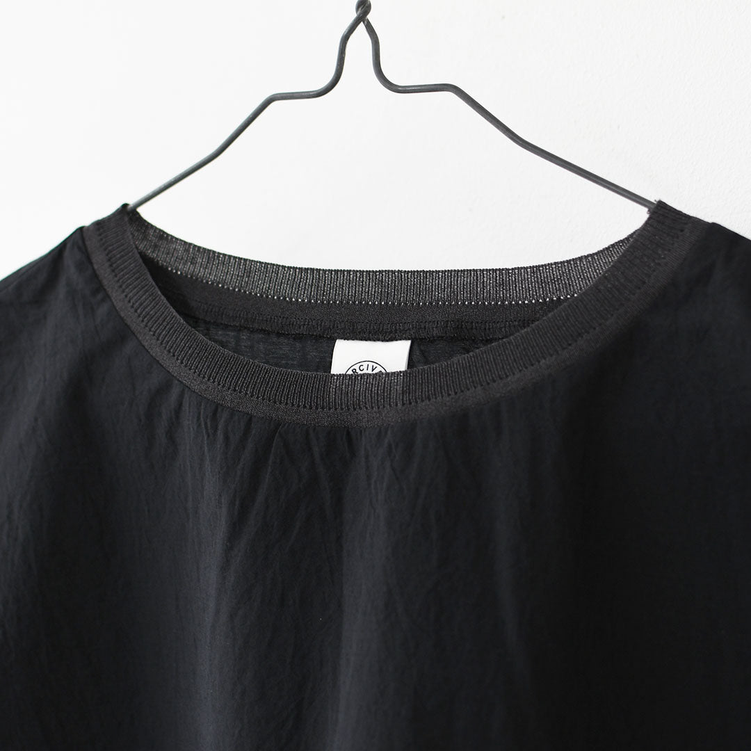 ORCIVAL [オーチバル・オーシバル] ARC SEE THROUGH P.O. [OR-B0450ARC] アークシースループルオーバー・シースールーTシャツ・シースループルオーバー・半袖・ネックリブ・LADY'S [2026SS]