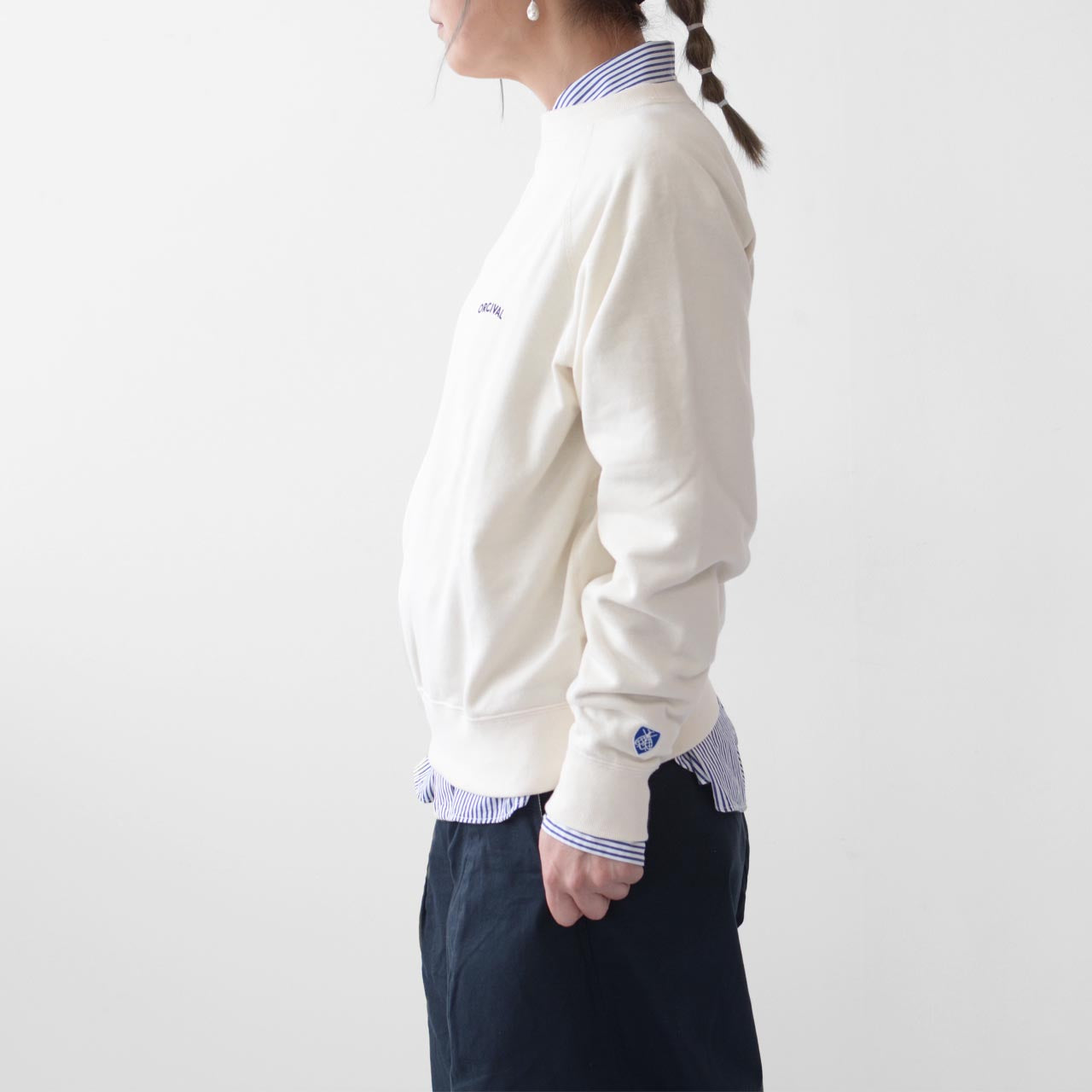 ORCIVAL [オーチバル・オーシバル] W MINI FRENCH TERRY BOAT NECK [OR-C0157MAZ] ミニフレンチテリーボートネック [2024AW]