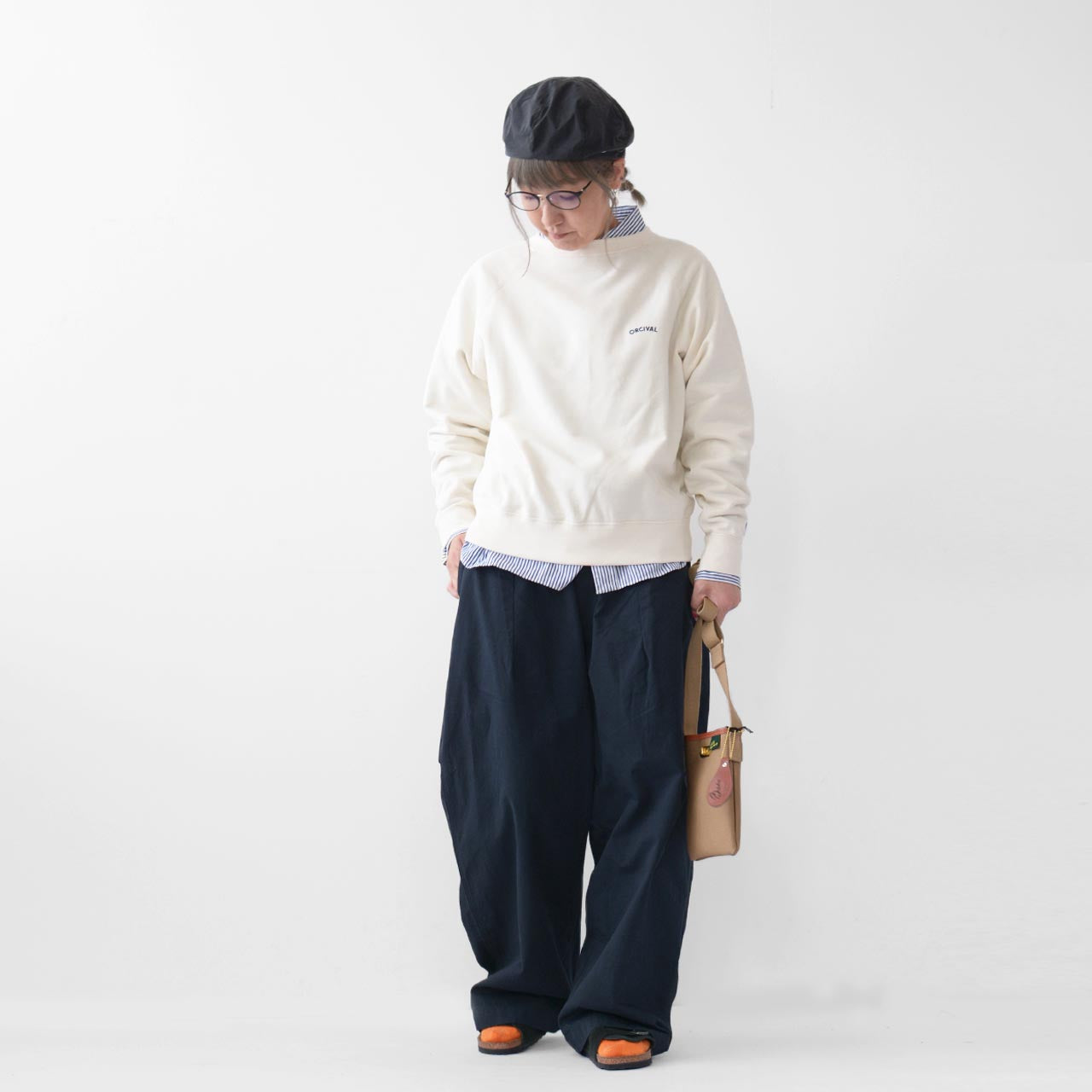 ORCIVAL [オーチバル・オーシバル] W MINI FRENCH TERRY BOAT NECK [OR-C0157MAZ] ミニフレンチテリーボートネック [2024AW]