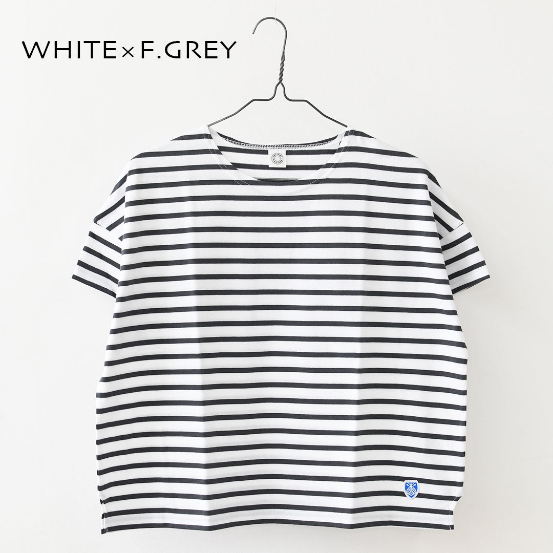 ORCIVAL [オーチバル・オーシバル] W BOAT NECK S/S P.O.-BORDER- [OR-C0335BFJ-B] ボートネックS/S P.O・ボーダー・ボーダーカットソー・ボーダーTシャツ・半袖Tシャツ・LADY'S [2026SS]