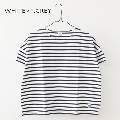 ORCIVAL [オーチバル・オーシバル] W BOAT NECK S/S P.O.-BORDER- [OR-C0335BFJ-B] ボートネックS/S P.O・ボーダー・ボーダーカットソー・ボーダーTシャツ・半袖Tシャツ・LADY'S [2026SS]