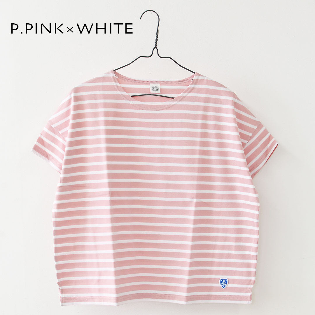 ORCIVAL [オーチバル・オーシバル] W BOAT NECK S/S P.O.-BORDER- [OR-C0335BFJ-B] ボートネックS/S P.O・ボーダー・ボーダーカットソー・ボーダーTシャツ・半袖Tシャツ・LADY'S [2026SS]