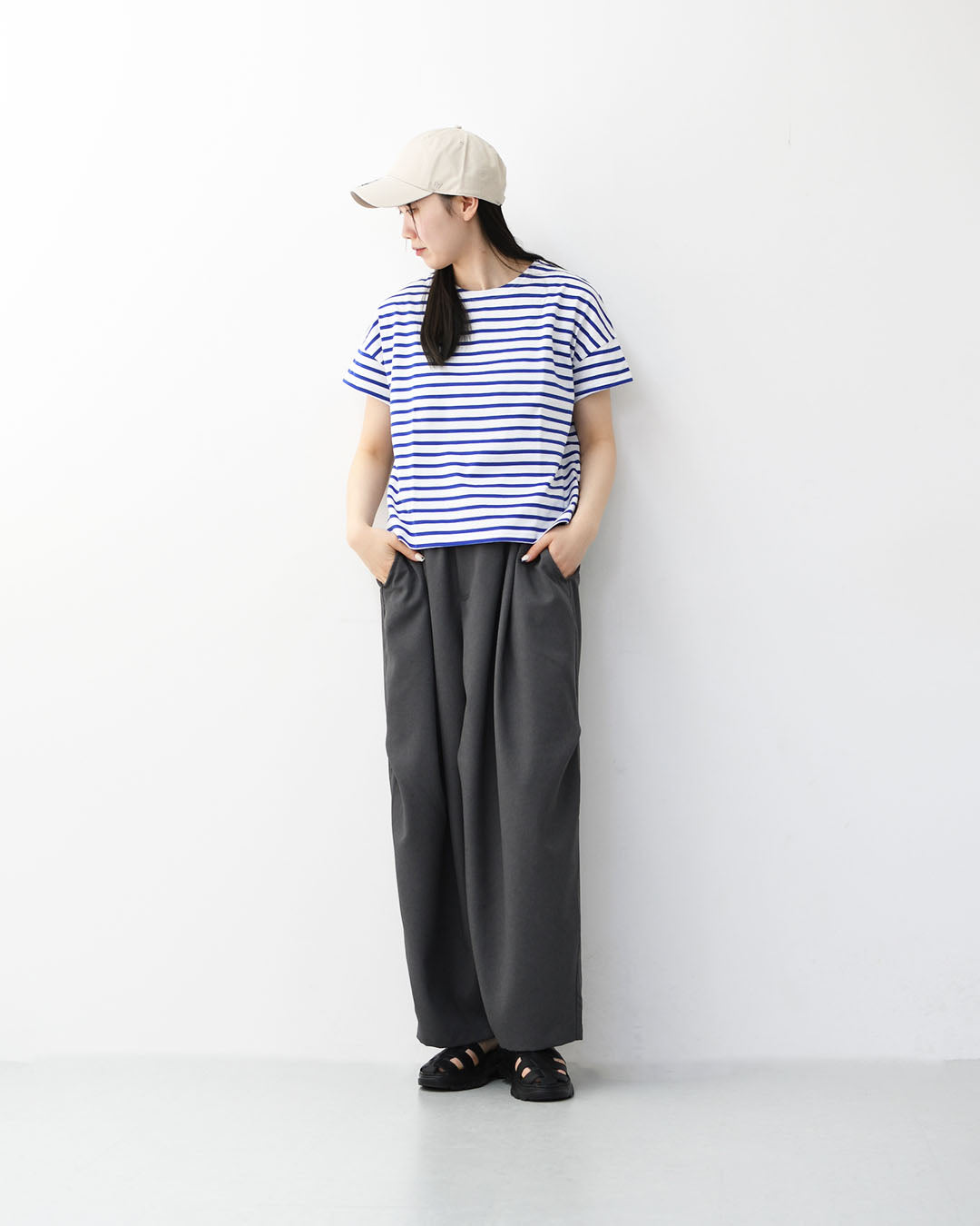 ORCIVAL [オーチバル・オーシバル] W BOAT NECK S/S P.O.-BORDER- [OR-C0335BFJ-B] ボートネックS/S P.O・ボーダー・ボーダーカットソー・ボーダーTシャツ・半袖Tシャツ・LADY'S [2026SS]