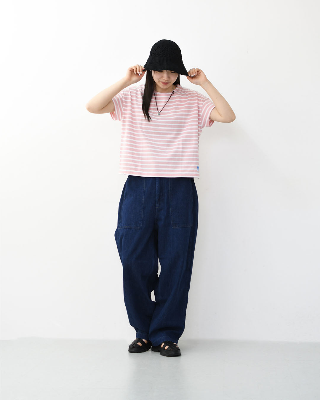 ORCIVAL [オーチバル・オーシバル] W BOAT NECK S/S P.O.-BORDER- [OR-C0335BFJ-B] ボートネックS/S P.O・ボーダー・ボーダーカットソー・ボーダーTシャツ・半袖Tシャツ・LADY'S [2026SS]