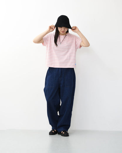 ORCIVAL [オーチバル・オーシバル] W BOAT NECK S/S P.O.-BORDER- [OR-C0335BFJ-B] ボートネックS/S P.O・ボーダー・ボーダーカットソー・ボーダーTシャツ・半袖Tシャツ・LADY'S [2026SS]