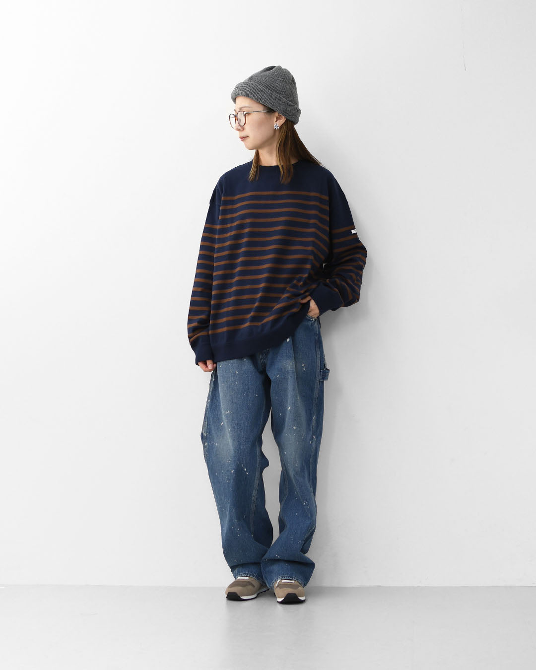 ORCIVAL [オーチバル・オーシバル] PNB L/S SWEAT  [OR-C0344PNB]  PNB ロングスリーブ スエット・パネルボーダーカットソー [2025AW]