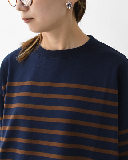 ORCIVAL [オーチバル・オーシバル] PNB L/S SWEAT  [OR-C0344PNB]  PNB ロングスリーブ スエット・パネルボーダーカットソー [2025AW]