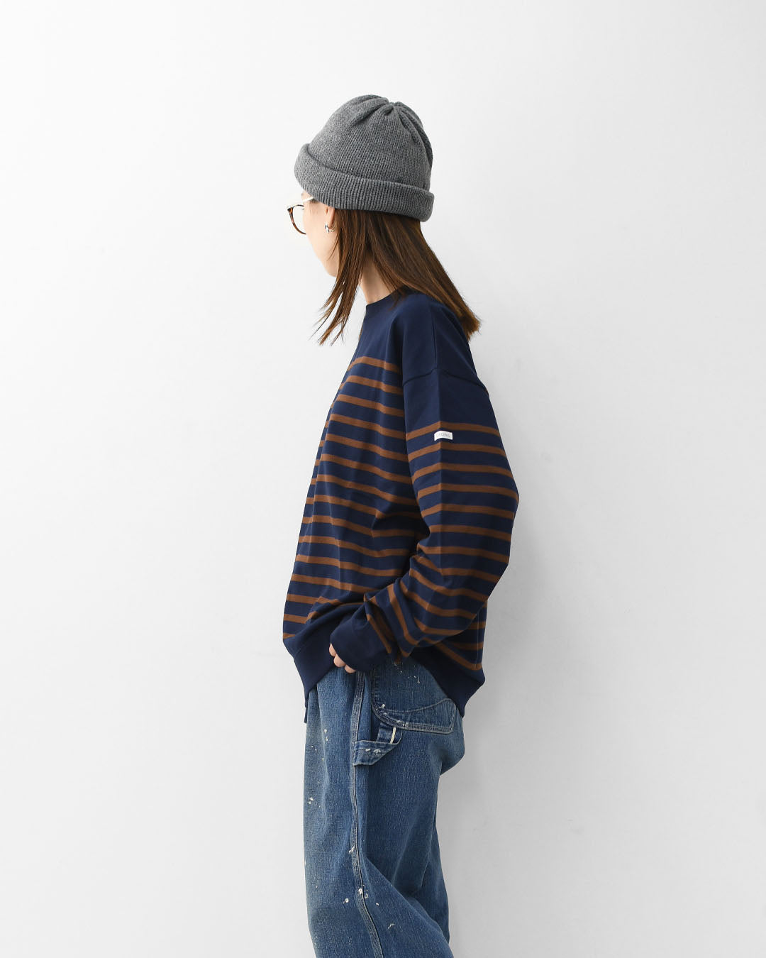 ORCIVAL [オーチバル・オーシバル] PNB L/S SWEAT  [OR-C0344PNB]  PNB ロングスリーブ スエット・パネルボーダーカットソー [2025AW]