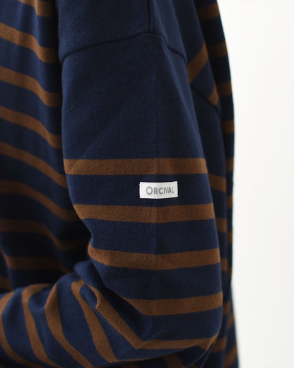ORCIVAL [オーチバル・オーシバル] PNB L/S SWEAT  [OR-C0344PNB]  PNB ロングスリーブ スエット・パネルボーダーカットソー [2025AW]