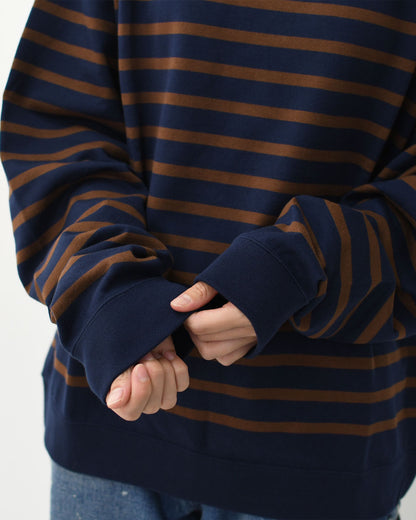 ORCIVAL [オーチバル・オーシバル] PNB L/S SWEAT  [OR-C0344PNB]  PNB ロングスリーブ スエット・パネルボーダーカットソー [2025AW]