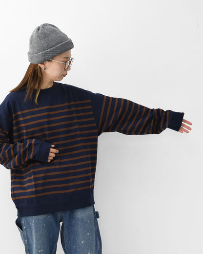 ORCIVAL [オーチバル・オーシバル] PNB L/S SWEAT  [OR-C0344PNB]  PNB ロングスリーブ スエット・パネルボーダーカットソー [2025AW]