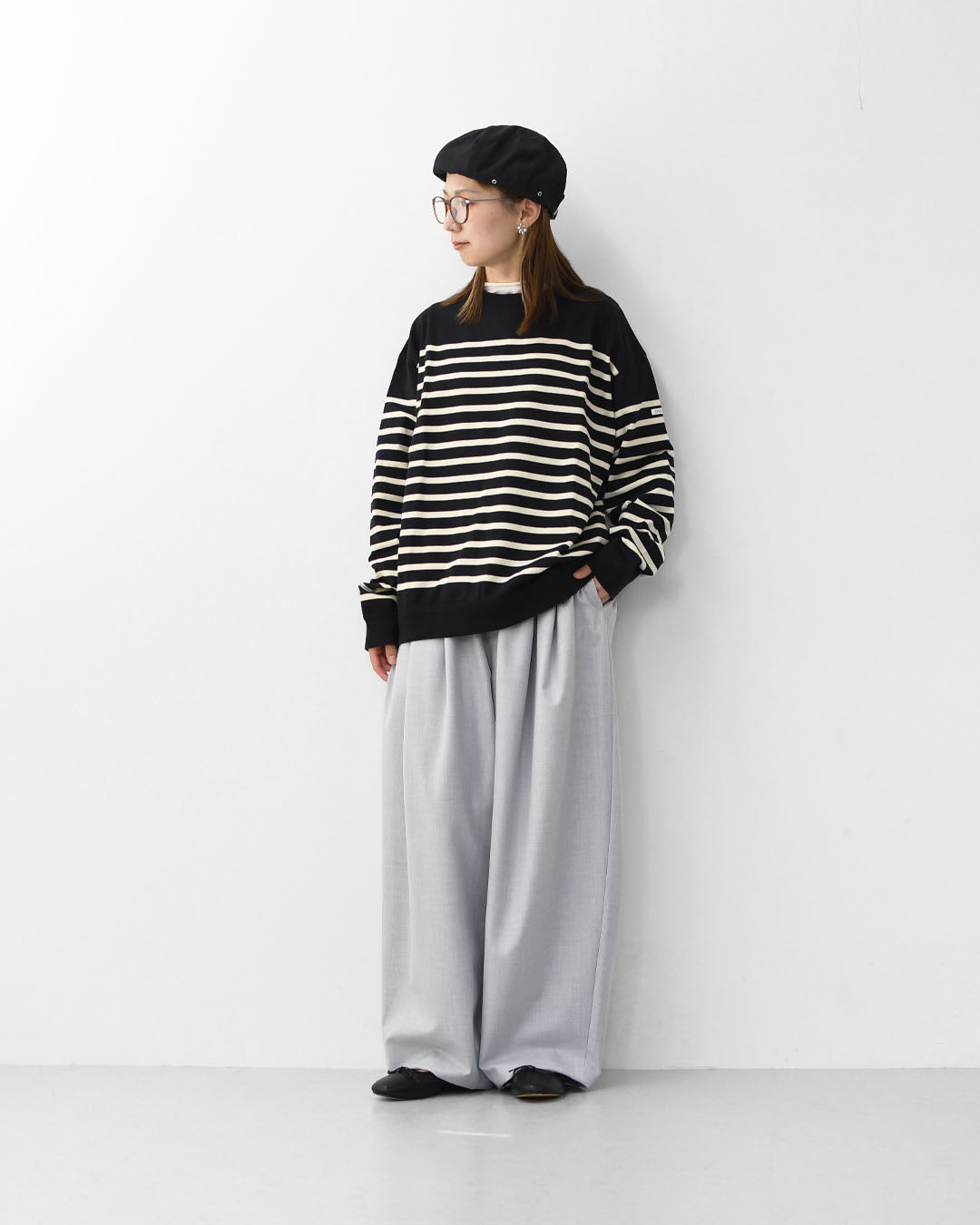 ORCIVAL [オーチバル・オーシバル] PNB L/S SWEAT  [OR-C0344PNB]  PNB ロングスリーブ スエット・パネルボーダーカットソー [2025AW]