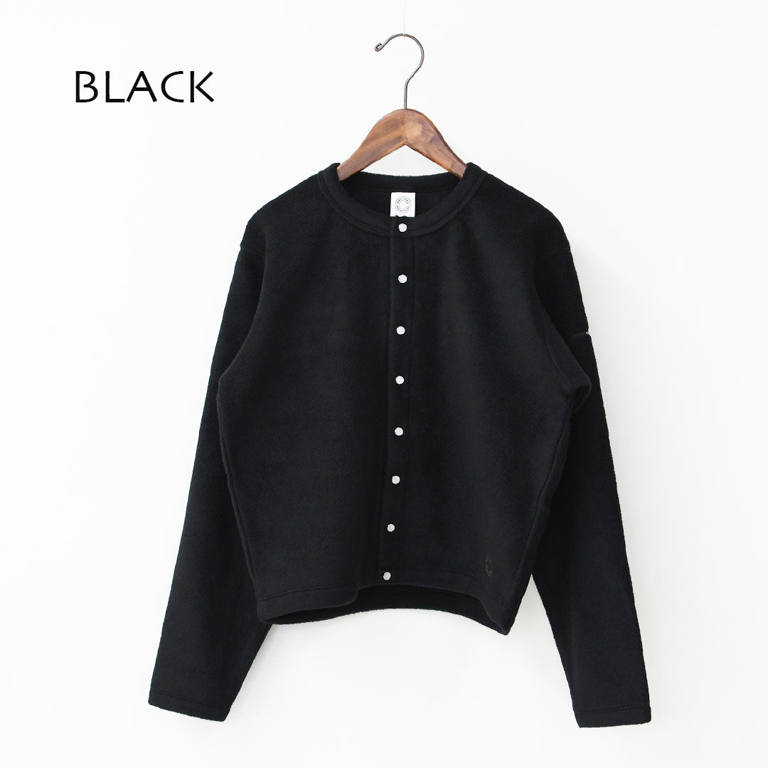 ORCIVAL [オーチバル・オーシバル] W CREW NECK CARDIGAN [OR-C0378EFC] クルーネックカーディガン・カーディガン・フリース素材・フリースカーディガン・クルーネック・LADY'S [2025AW]