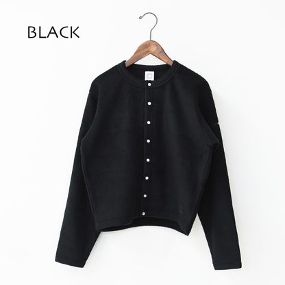 ORCIVAL [オーチバル・オーシバル] W CREW NECK CARDIGAN [OR-C0378EFC] クルーネックカーディガン・カーディガン・フリース素材・フリースカーディガン・クルーネック・LADY'S [2025AW]