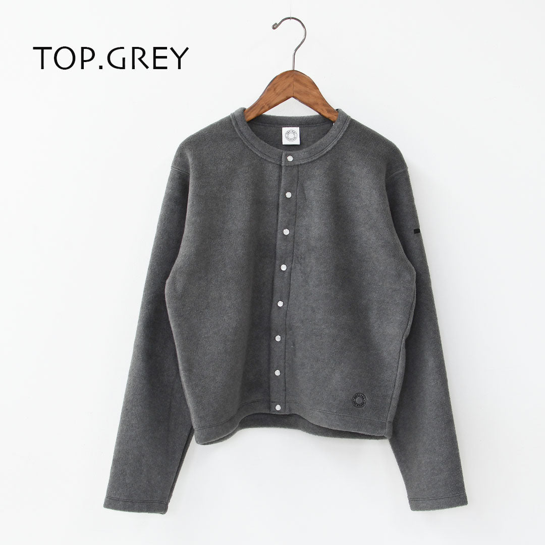 ORCIVAL [オーチバル・オーシバル] W CREW NECK CARDIGAN [OR-C0378EFC] クルーネックカーディガン・カーディガン・フリース素材・フリースカーディガン・クルーネック・LADY'S [2025AW]