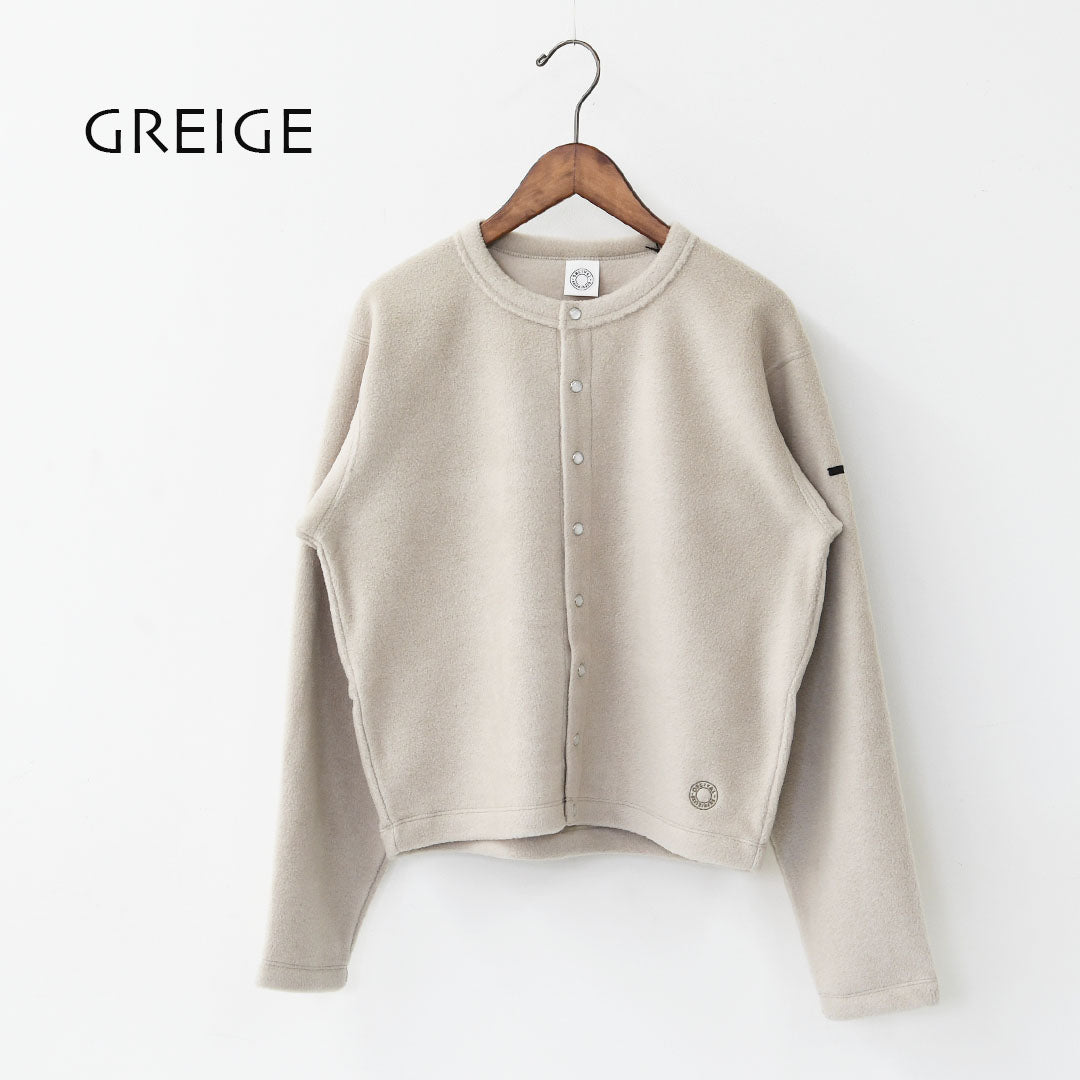 ORCIVAL [オーチバル・オーシバル] W CREW NECK CARDIGAN [OR-C0378EFC] クルーネックカーディガン・カーディガン・フリース素材・フリースカーディガン・クルーネック・LADY'S [2025AW]