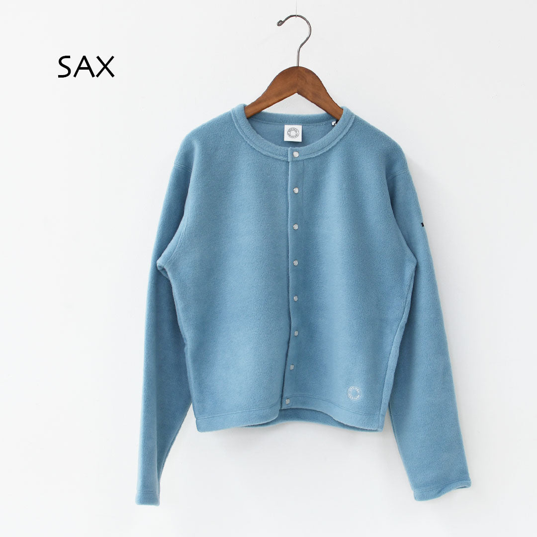 ORCIVAL [オーチバル・オーシバル] W CREW NECK CARDIGAN [OR-C0378EFC] クルーネックカーディガン・カーディガン・フリース素材・フリースカーディガン・クルーネック・LADY'S [2025AW]