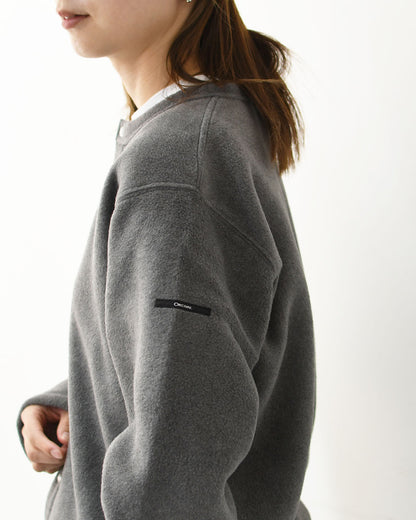 ORCIVAL [オーチバル・オーシバル] W CREW NECK CARDIGAN [OR-C0378EFC] クルーネックカーディガン・カーディガン・フリース素材・フリースカーディガン・クルーネック・LADY'S [2025AW]