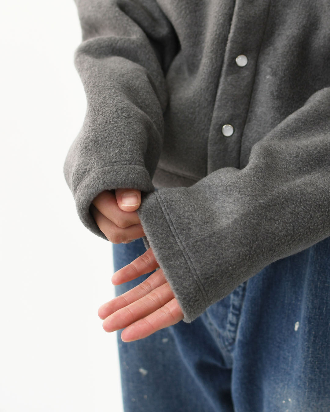 ORCIVAL [オーチバル・オーシバル] W CREW NECK CARDIGAN [OR-C0378EFC] クルーネックカーディガン・カーディガン・フリース素材・フリースカーディガン・クルーネック・LADY'S [2025AW]