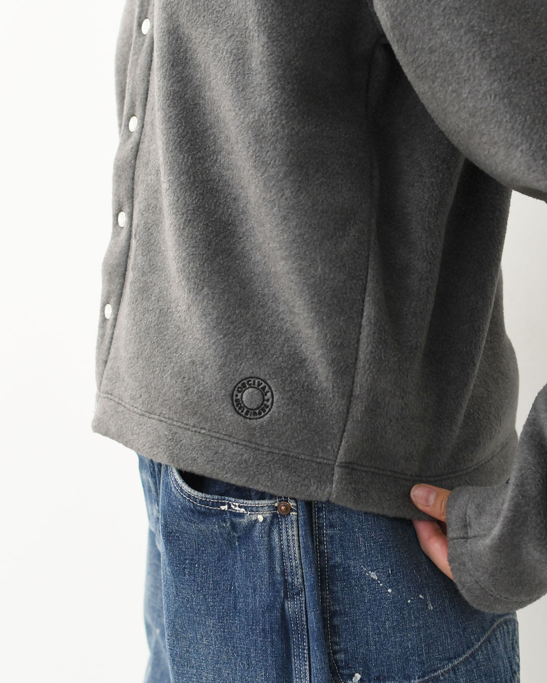 ORCIVAL [オーチバル・オーシバル] W CREW NECK CARDIGAN [OR-C0378EFC] クルーネックカーディガン・カーディガン・フリース素材・フリースカーディガン・クルーネック・LADY'S [2025AW]