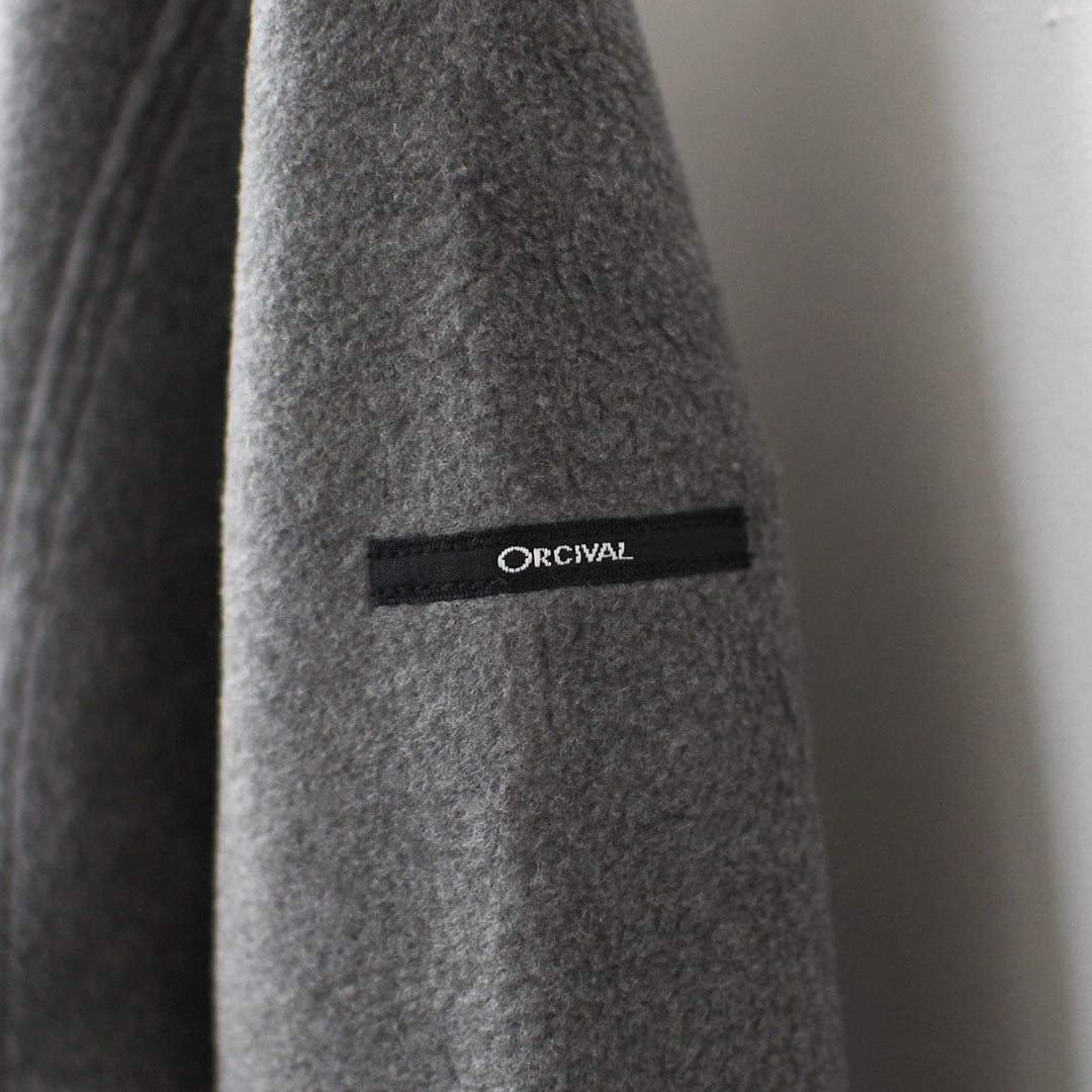 ORCIVAL [オーチバル・オーシバル] W CREW NECK CARDIGAN [OR-C0378EFC] クルーネックカーディガン・カーディガン・フリース素材・フリースカーディガン・クルーネック・LADY'S [2025AW]