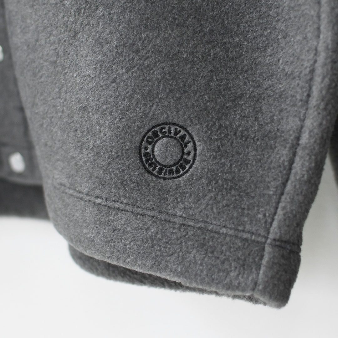 ORCIVAL [オーチバル・オーシバル] W CREW NECK CARDIGAN [OR-C0378EFC] クルーネックカーディガン・カーディガン・フリース素材・フリースカーディガン・クルーネック・LADY'S [2025AW]