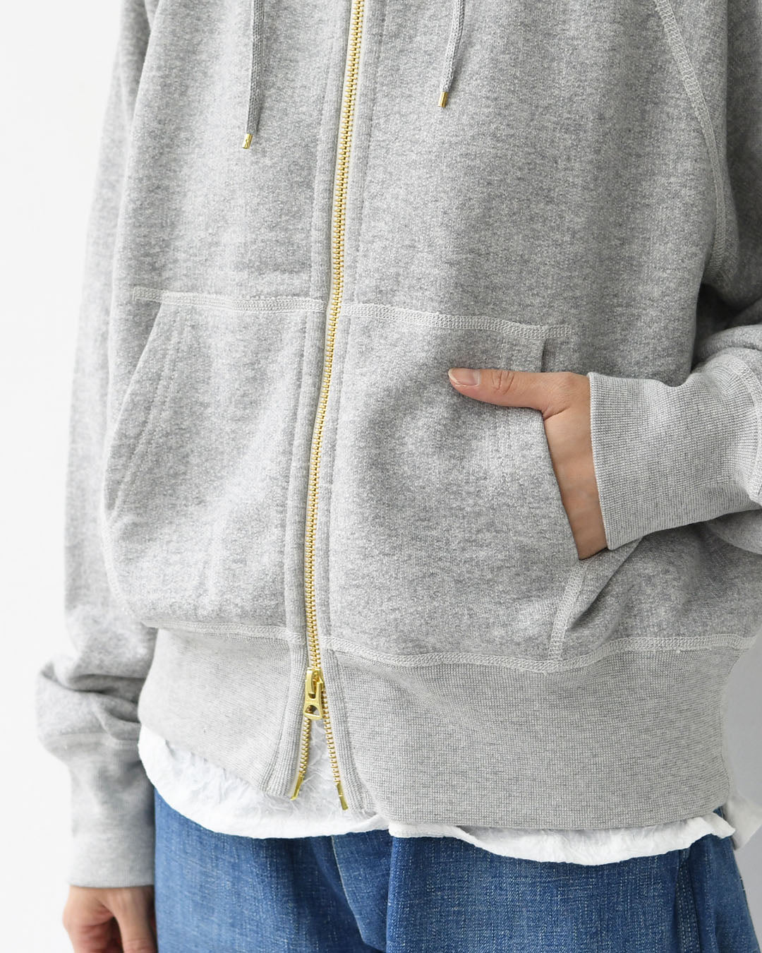 ORCIVAL [オーチバル・オーシバル] W French Terry Zip Hoodie [OR-C0426] フレンチテリージップフーディー・ジップフーディー・ジップパーカー・ラグランスリーブ・裏毛スウェット・フレンチテリー・LADY'S [2025AW]