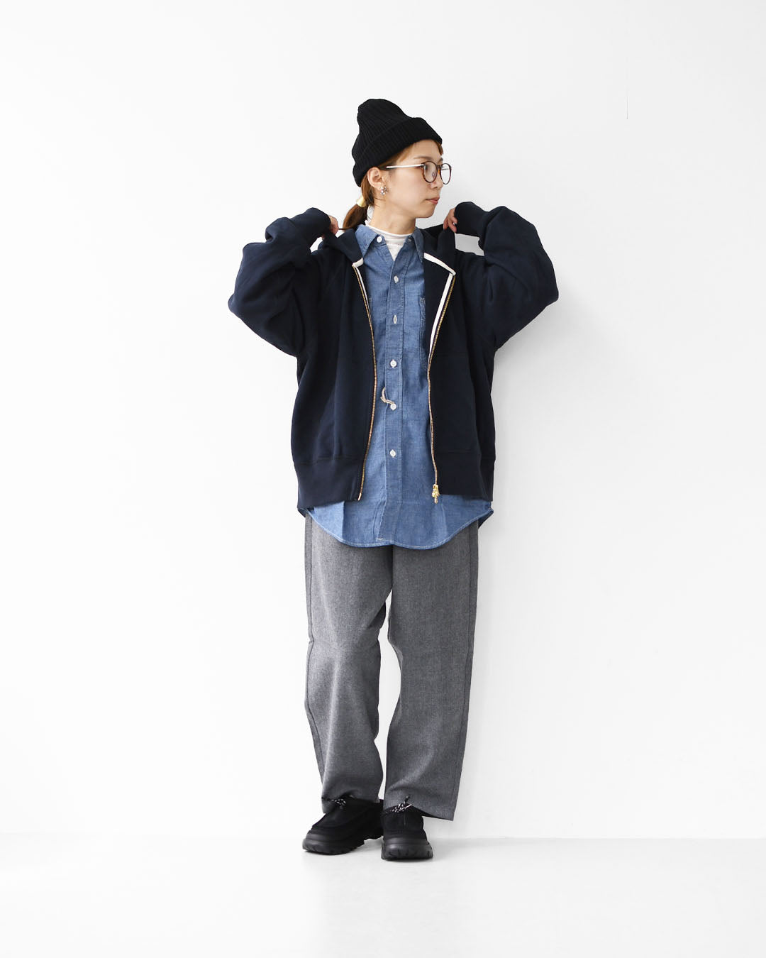 ORCIVAL [オーチバル・オーシバル] M French Terry Zip Hoodie [OR-C0427] フレンチテリージップフーディー・ジップフーディー・ジップパーカー・ラグランスリーブ・裏毛スウェット・フレンチテリー・MEN'S [2025AW]