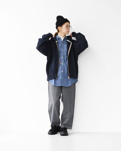 ORCIVAL [オーチバル・オーシバル] M French Terry Zip Hoodie [OR-C0427] フレンチテリージップフーディー・ジップフーディー・ジップパーカー・ラグランスリーブ・裏毛スウェット・フレンチテリー・MEN'S [2025AW]