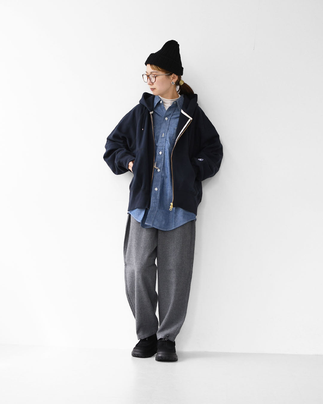 ORCIVAL [オーチバル・オーシバル] M French Terry Zip Hoodie [OR-C0427] フレンチテリージップフーディー・ジップフーディー・ジップパーカー・ラグランスリーブ・裏毛スウェット・フレンチテリー・MEN'S [2025AW]