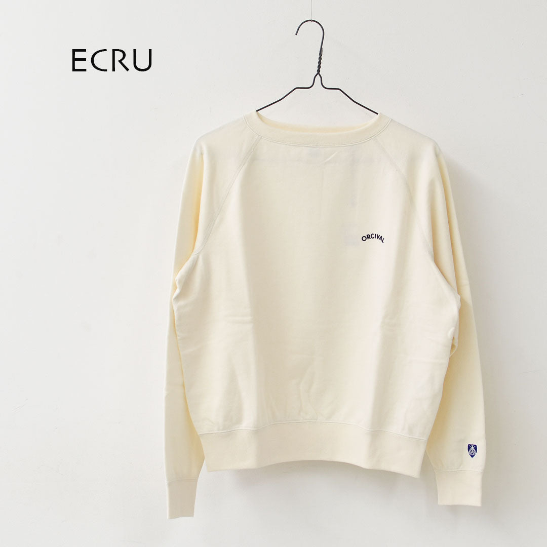 ORCIVAL [オーチバル・オーシバル] W BOAT NECK PULLOVER [OR-C0429MAZ] ボートネック プルオーバー・ウィメンズ ライト フレンチテリー ボートネック スウェット・ラグランスリーブ・LADY'S [2025AW]