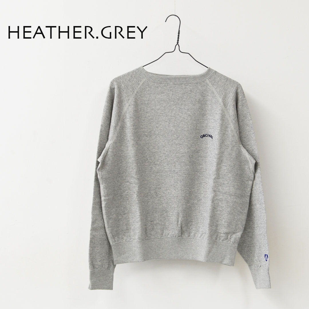 ORCIVAL [オーチバル・オーシバル] W BOAT NECK PULLOVER [OR-C0429MAZ] ボートネック プルオーバー・ウィメンズ ライト フレンチテリー ボートネック スウェット・ラグランスリーブ・LADY'S [2025AW]