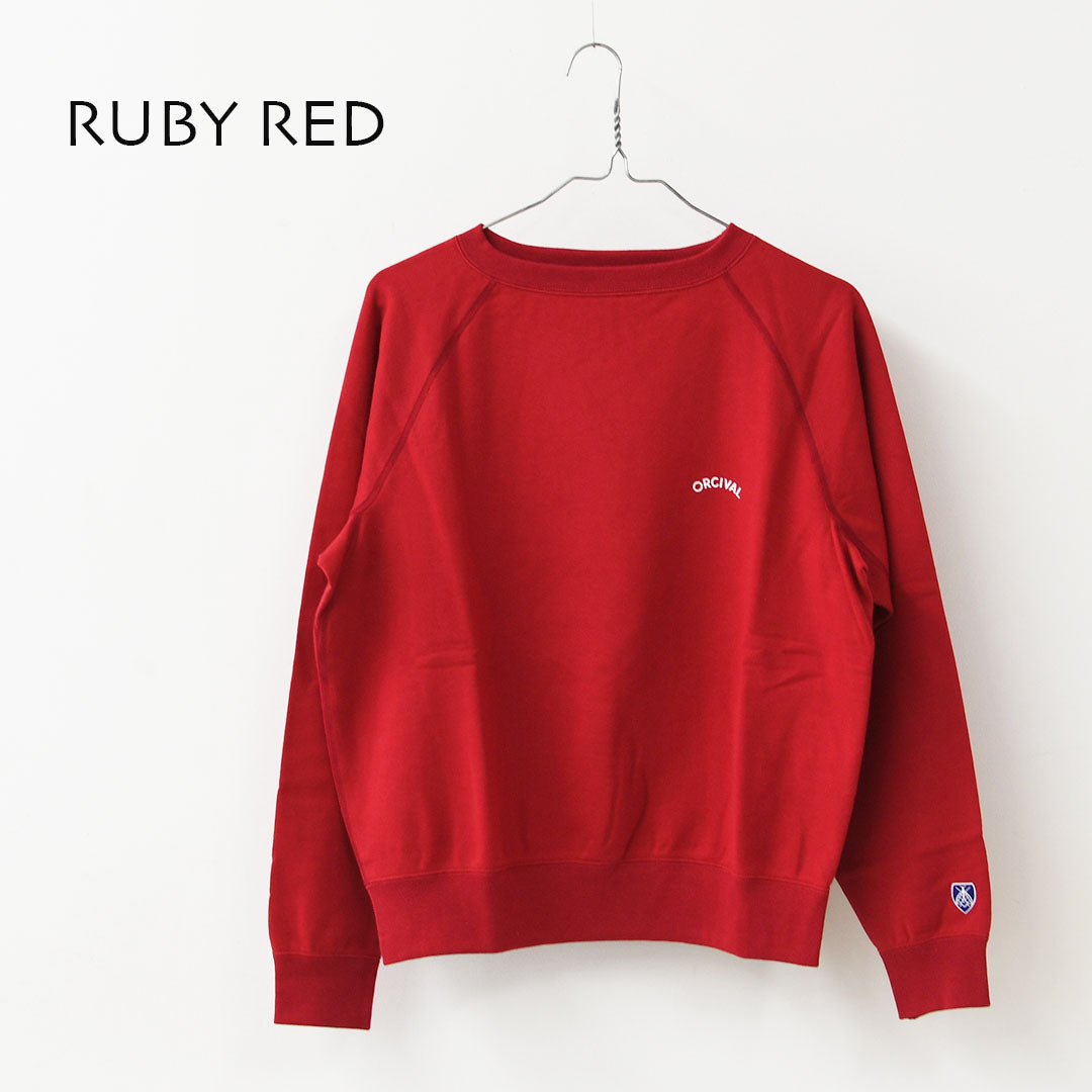 ORCIVAL [オーチバル・オーシバル] W BOAT NECK PULLOVER [OR-C0429MAZ] ボートネック プルオーバー・ウィメンズ ライト フレンチテリー ボートネック スウェット・ラグランスリーブ・LADY'S [2025AW]