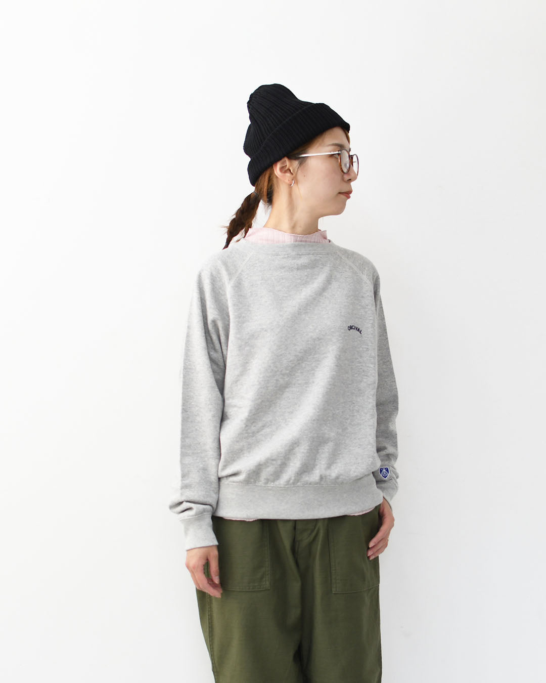 ORCIVAL [オーチバル・オーシバル] W BOAT NECK PULLOVER [OR-C0429MAZ] ボートネック プルオーバー・ウィメンズ ライト フレンチテリー ボートネック スウェット・ラグランスリーブ・LADY'S [2025AW]