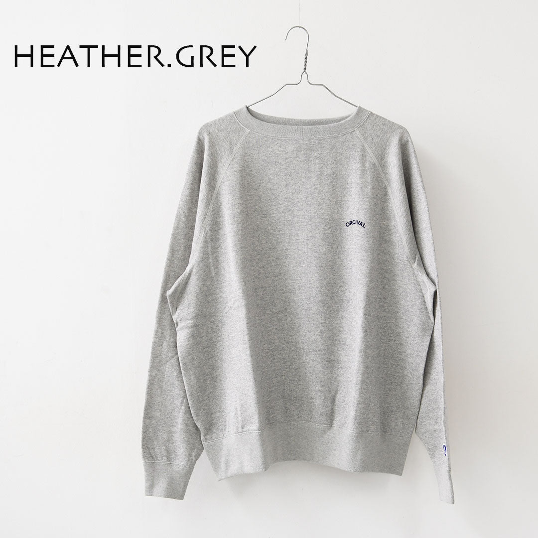 ORCIVAL [オーチバル・オーシバル] M BOAT NECK PULLOVER [OR-C0430MAZ] メンズ ボートネック プルオーバー・コットン裏毛 スウェットプルオーバー・ヴィンテージライク・MEN'S [2025AW]