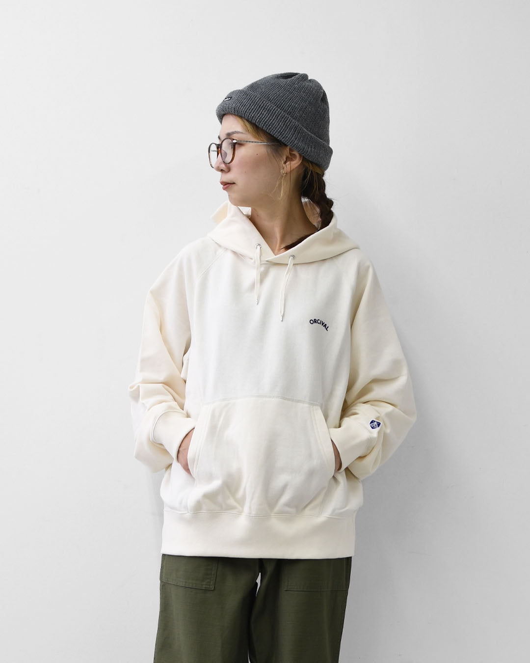 ORCIVAL [オーチバル・オーシバル] M Light French Terry Hoody [OR-C0432MAZ] ライトフレンチテリーフーディー・フーディー・コットンフーディー・ロゴフーディー・ラグランスリーブ・MEN'S [2025AW]