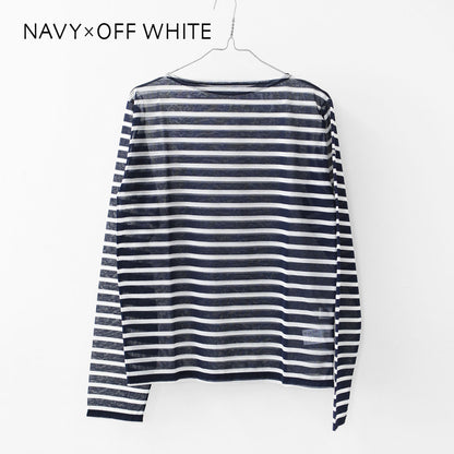 ORCIVAL [オーチバル・オーシバル] W SEETHROUGH BOAT NECK L/S P.O [OR-C0461STJ] シースルーボートネックロングスリーブプルオーバー [2025SS]