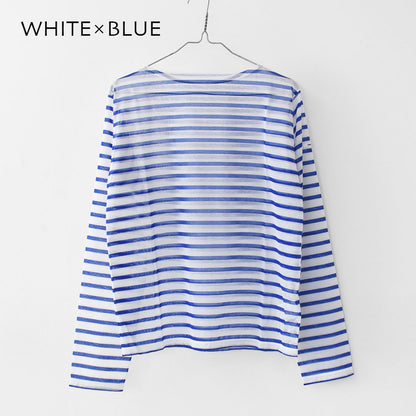 ORCIVAL [オーチバル・オーシバル] W SEETHROUGH BOAT NECK L/S P.O [OR-C0461STJ] シースルーボートネックロングスリーブプルオーバー [2025SS]