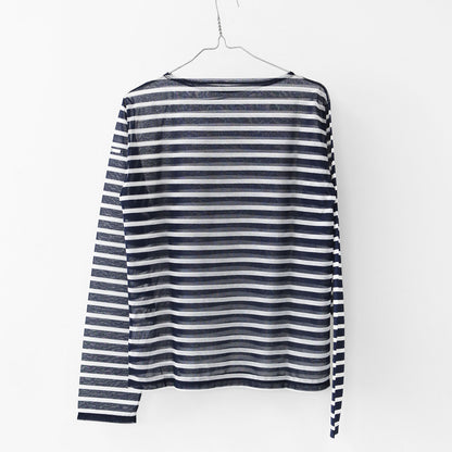 ORCIVAL [オーチバル・オーシバル] W SEETHROUGH BOAT NECK L/S P.O [OR-C0461STJ] シースルーボートネックロングスリーブプルオーバー [2025SS]